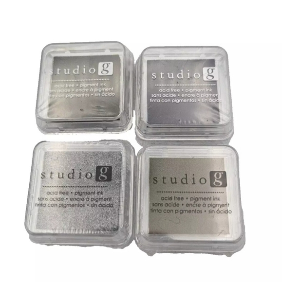 4 Stamps 4 Pigment Pads Believe Hello Live Love Laugh Blessing New NIP NWT - Picture 4 of 6